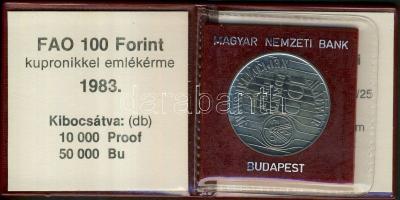 1983. 100Ft "FAO" T:BU Eredeti tokban, tanúsítvánnyal!