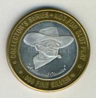 USA / New Jersey Trump Plaza Ag kaszinópénze (Br.:37.3g) T:PP