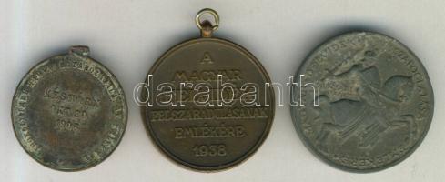 1906. "Thököly Imre hamvai hazahozatalának emlékére-Késmárk okt. 30." emlékérem + 1938. &q...