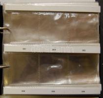 Magyarország forint emlékpénzei I-II. 2db gyűrűs érme berakó, katalógus szerint sorszámozott helyekk...