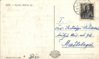 Dés Horthy square with the shops of Sámuel Szigyártó and Jenő Szentkirályi