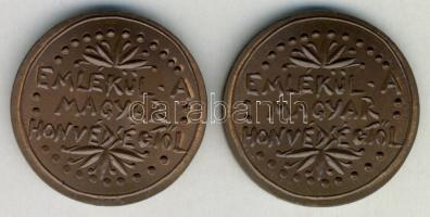 1956. okt.23. "Nagy Imre-Emlékül a Magyar Honvédségtől" Br emlékérem (2x) T:1,1-