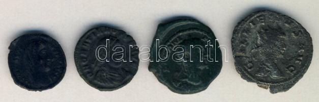 4db római pénzérme, köztük Follis és Antoninian Ag is T:2-,3