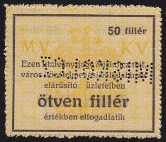 Miskolc 1916. 50f "MISKOLCZ" perforációval T:I