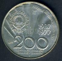 Jugoszlávia 1977. 200D Ag "Tito" T:BU