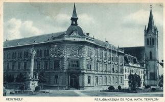 Keszthely reálgimnázium és katolikus templom