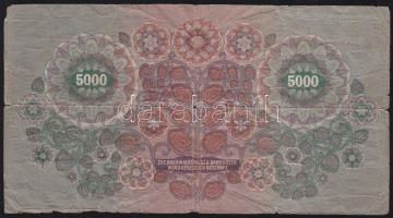 Ausztria/Osztrák-Magyar Bank 1922. 5000K T:IV