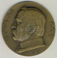 1930. Beckő Fülöp jelzésű Gyulai Pál Br. emlékplakett T:2