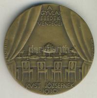 1930. Beckő Fülöp jelzésű Gyulai Pál Br. emlékplakett T:2