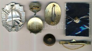 6db klf orosz tűzoltó kitüntetés és jelvény T:1,2