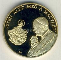 1991. "Napjaink magyar történelme - II. János Pál Pápa látogatása-Budapest"aranyozott emlé...