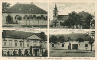 Répceszentgyörgy Meiszner János kereskedésével és Lackner Lajos vendéglőjével