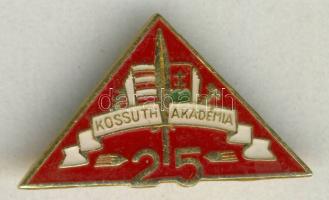 Kossuth akadémia 25 éves évfordulójára kiadott háromszög kitűző T:1-