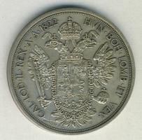 1822. I. Ferenc érem Ag jelzett utánverete (19.55g) T:2