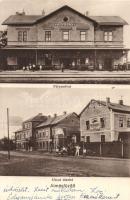 Almásfüzítő Vasútállomás és a Gargoyle motorolaj-üzlet