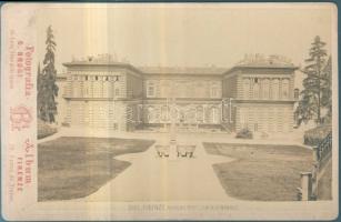 cca 1890 Firenze - Palazzo Pitti keményhátú fotó 11x17 cm
