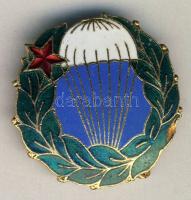 Zománcozott ejtőernyős kitüntetés T:2