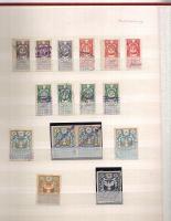 LENGYELORSZÁG, LETTORSZÁG, OROSZORSZÁG tartalmas okmánybélyeggyűjtemény, 850 klf., nagy berakóban / ...