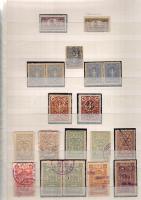 LENGYELORSZÁG, LETTORSZÁG, OROSZORSZÁG tartalmas okmánybélyeggyűjtemény, 850 klf., nagy berakóban / ...