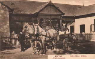 Abony Györe Mózes úrilakja és lovasfogata