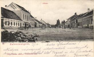 Zalaszentgrót főtér a Korona Szállodával