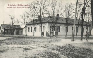 Újhatvan Majdan János hentes és mészáros üzletével