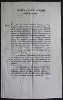 1804 Helytartótanácsi levél gr. Brunswick József országbíró és gróf Almásy Antal saját kezű aláírásával / Ex offo letter of the Governing Council with autograph signature of Joseph Brunswick and count Antonius Almasy