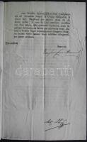 1804 Helytartótanácsi levél gr. Brunswick József országbíró és gróf Almásy Antal saját kezű aláírásá...