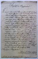 1808 Michael Brigido ljubjanai szabadkőmüves püspök ex offo levele Körmöcbánya városi tanácsnak saját kezű aláírásával és viaszpecséttel / Ex offo letter of Michael Brigido freemaison Archbishop of Ljubljana to the Kremnitz council with autograph sinature and wax seal