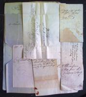 cca 1800-1840 8 db érdekes régi irat, ex offo levél / 8 olda documents and ex offo letters