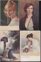 55 db festmény motívum képeslap az 1910-1920-as évekből