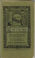 1913 Német építészeti naptár III. rész /Deutscher Baukalender Teil III. Skizzenbuch