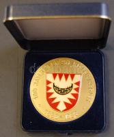 Németország 1988. Verein Kieler Kegler zománcozott emlékplakett, eredeti dísztokban T:1