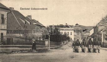 Csíkszereda with soldiers