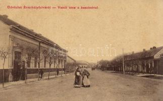 Érmihályfalva Railway street with the casino and the marriage advisor office