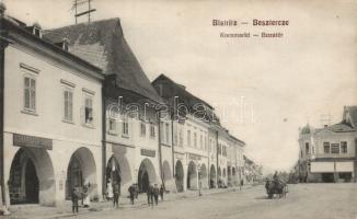 Beszterce Corn square with the shop of Guido Scharsach