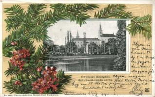 Munkács St Basil cloister litho