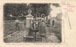 Aquileia fountian, folklore