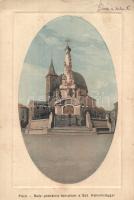 Pécs templom és Szentháromság-szobor