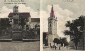 Mosonszolnok hősi emlékmű és templom