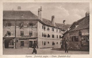 Sopron Festetich major Czigány Vendel és Köninger üzleteivel