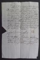 1640 poltári Soós István Zólyom megyei nemes úr magyar nyelvű levele családi pecsétjével / Autograph letter of count István Soós Polthar