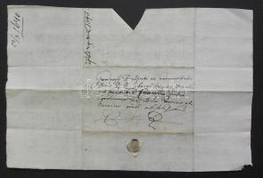 1640 poltári Soós István Zólyom megyei nemes úr magyar nyelvű levele családi pecsétjével / Autograph...