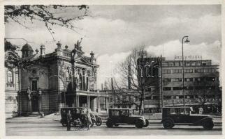 Ostrava Wagner square with theatre and the Brouk & Babka shopping centre