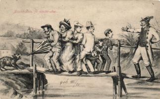 Nischt-ahin, in nischt-aher (neither here nor there), humour