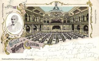 1899 Vienna Colosseum, Karl Blasel litho