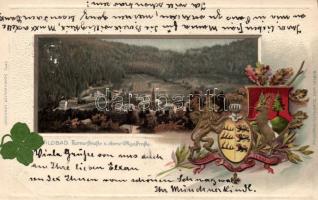 Wildbad, coat of arms Emb. litho (pinhole)