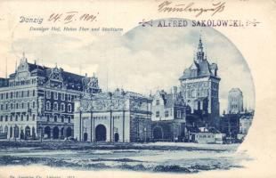 Gdansk Danziger Hof, tower and gates