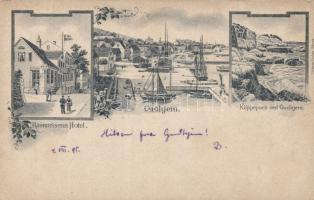 1896 Gudhjem with Hotel Rasmussens