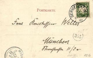 1900 Torpedoboote 87, 88, 89 etc. Anlegen bei Germersheim, Restauration zum Vater-Rhein; Verlag von ...